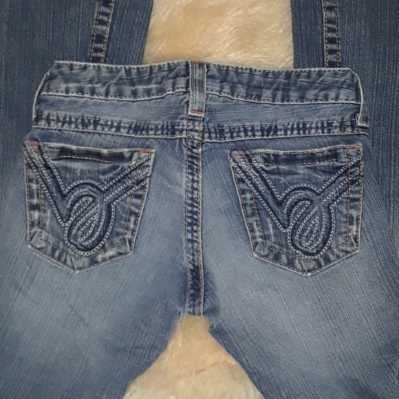 bebe denim Kayla Hand Stitch Distressed Jeans - Picture 2 of 8